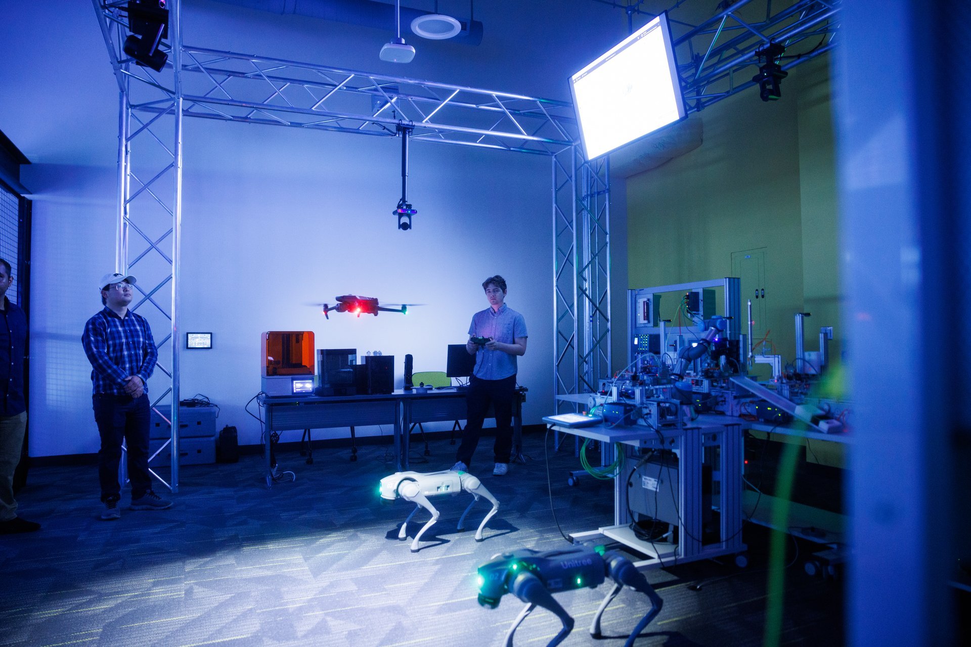 CREM OT Cyberrange facility showing industrial control systems and training equipment